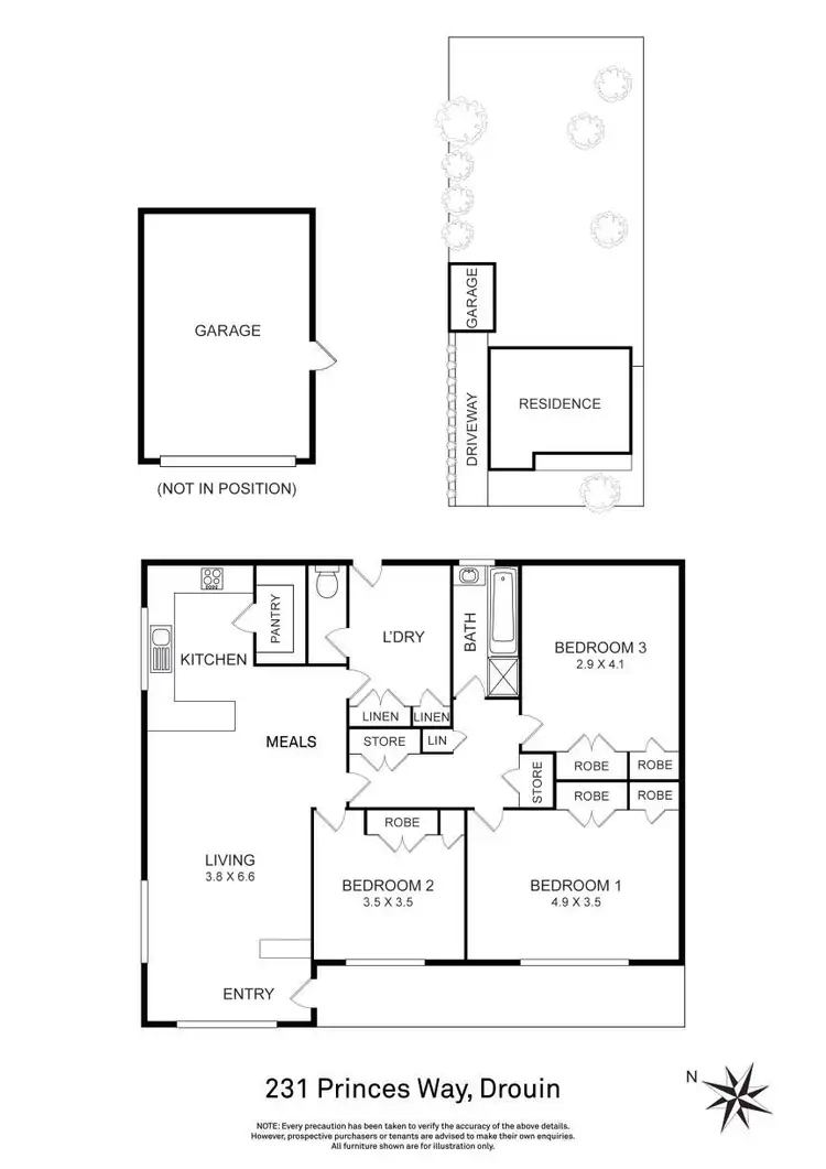 Floorplan of Homely house listing, 231 Princes Way, Drouin VIC 3818