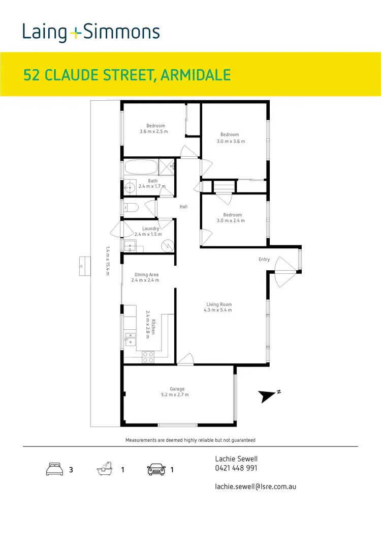 Floorplan of Homely house listing, 52 Claude Street, Armidale NSW 2350