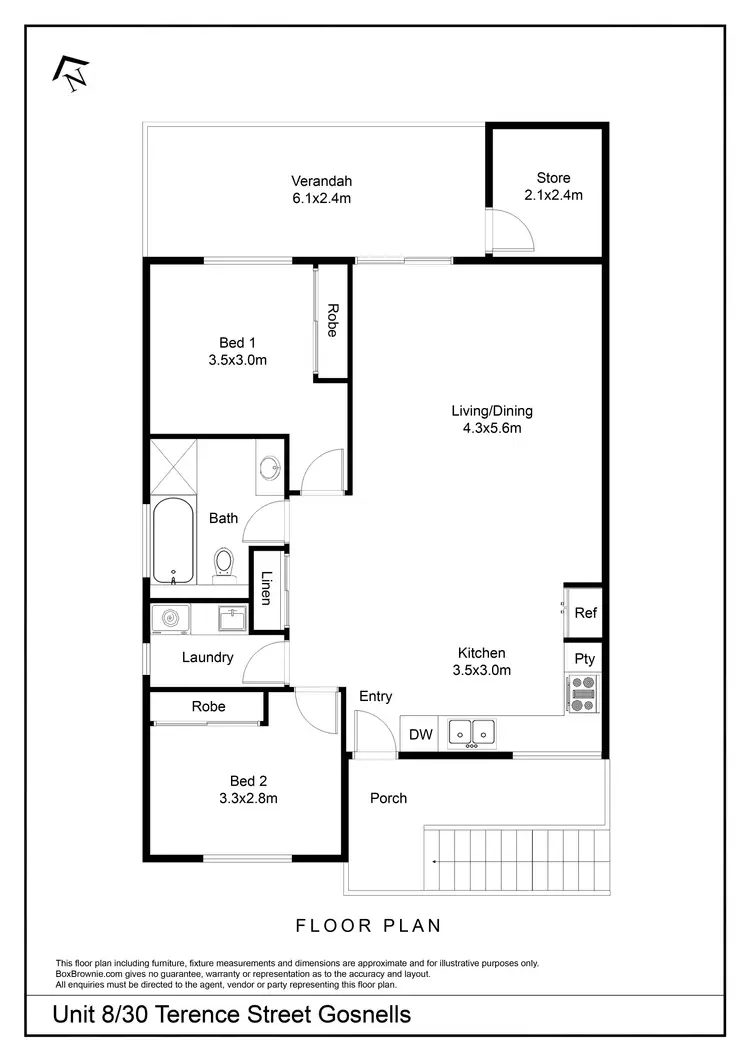 Floorplan of Homely house listing, 8/30 Terence Street, Gosnells WA 6110