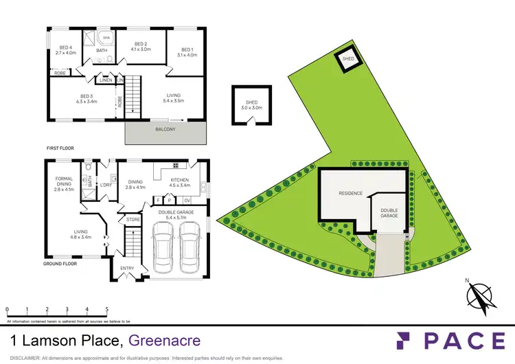 Floorplan of Homely house listing, 1 Lamson Place, Greenacre NSW 2190