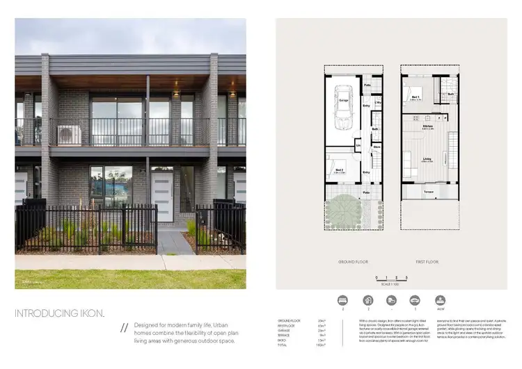 Floorplan of Homely townhouse listing, 19 Ribbonwood Crescent, Sunshine North VIC 3020