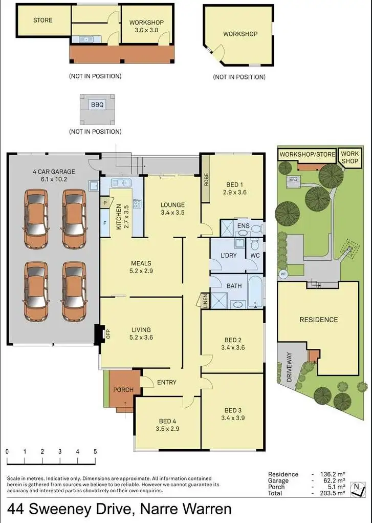 Floorplan of Homely house listing, 44 Sweeney Drive, Narre Warren VIC 3805