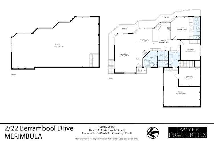 Floorplan of Homely unit listing, 2/22 Berrambool Drive, Berrambool NSW 2548