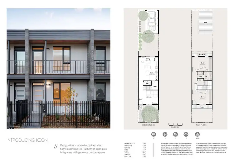 Floorplan of Homely townhouse listing, 59 Brushbox Street, Sunshine North VIC 3020