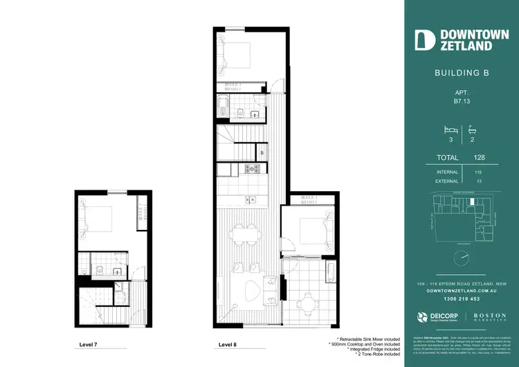 Floorplan of Homely apartment listing, 733/20 George Julius Avenue, Zetland NSW 2017