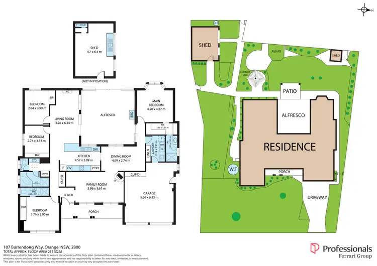 Floorplan of Homely house listing, 107 Burrendong Way, Orange NSW 2800