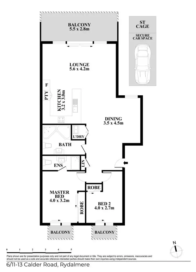Floorplan of Homely unit listing, 6/11-13 Calder Road, Rydalmere NSW 2116