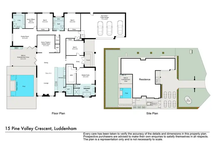 Floorplan of Homely house listing, 15 Pine Valley Crescent, Luddenham NSW 2745