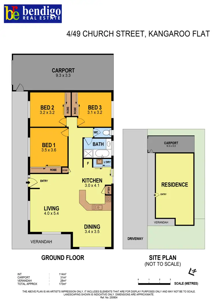 Floorplan of Homely unit listing, 4/49 Church Street, Kangaroo Flat VIC 3555
