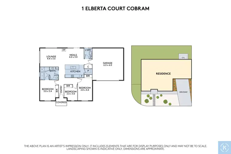 Floorplan of Homely house listing, 1 Elberta Court, Cobram VIC 3644