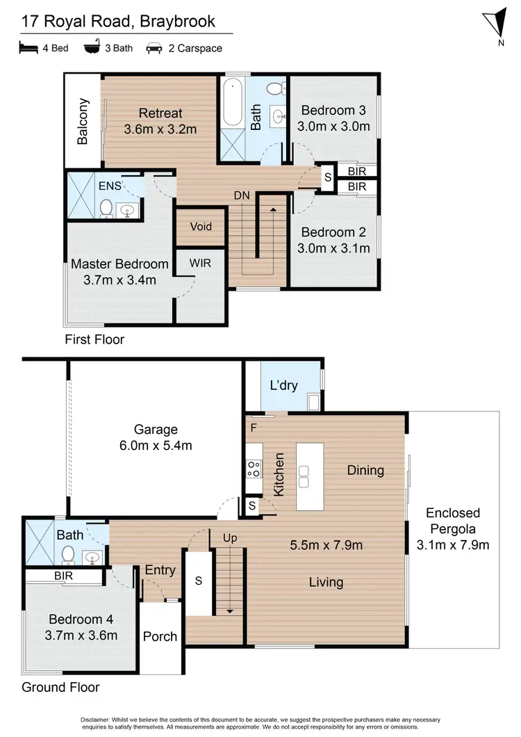 Floorplan of Homely house listing, 17 Royal Road, Braybrook VIC 3019