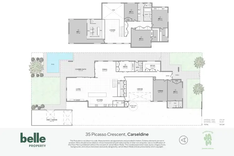 Floorplan of Homely house listing, 35 Picasso Crescent, Carseldine QLD 4034