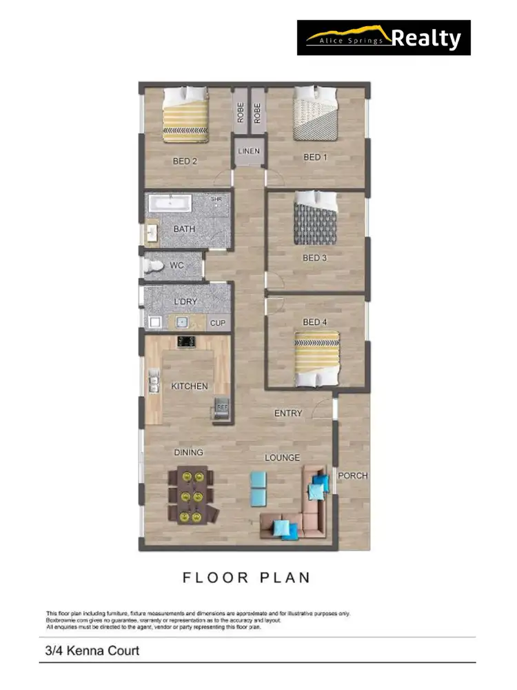 Floorplan of Homely unit listing, 3/4 Kenna Court, Gillen NT 870