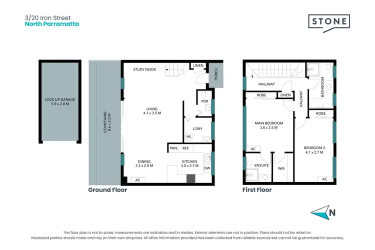 Floorplan of Homely townhouse listing, 3/20 Iron Street, North Parramatta NSW 2151