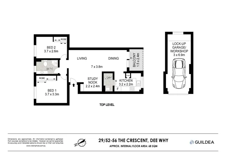 Floorplan of Homely unit listing, 29/52-56 The Crescent, Dee Why NSW 2099