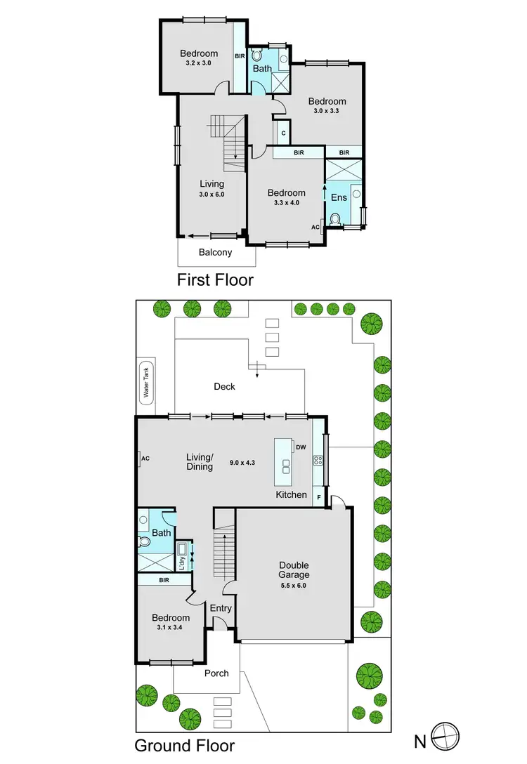 Floorplan of Homely townhouse listing, 28C Devoy Street, Oakleigh South VIC 3167