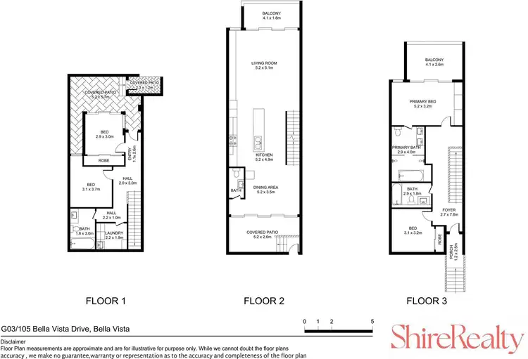 Floorplan of Homely townhouse listing, G03/105 Bella Vista Drive, Bella Vista NSW 2153