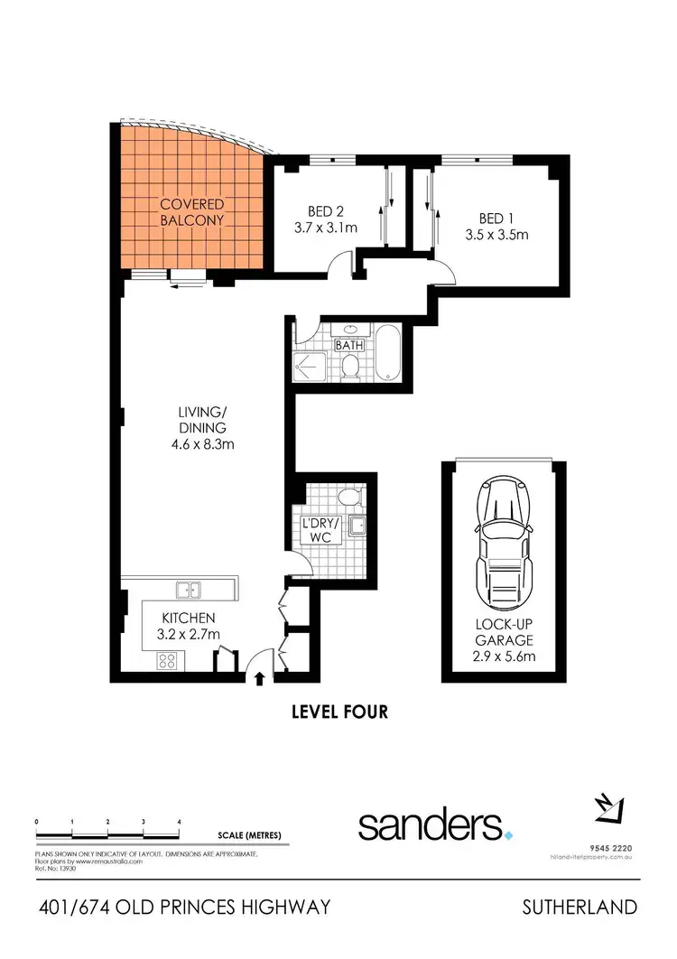 Floorplan of Homely apartment listing, 401/674 Old Princes Highway, Sutherland NSW 2232