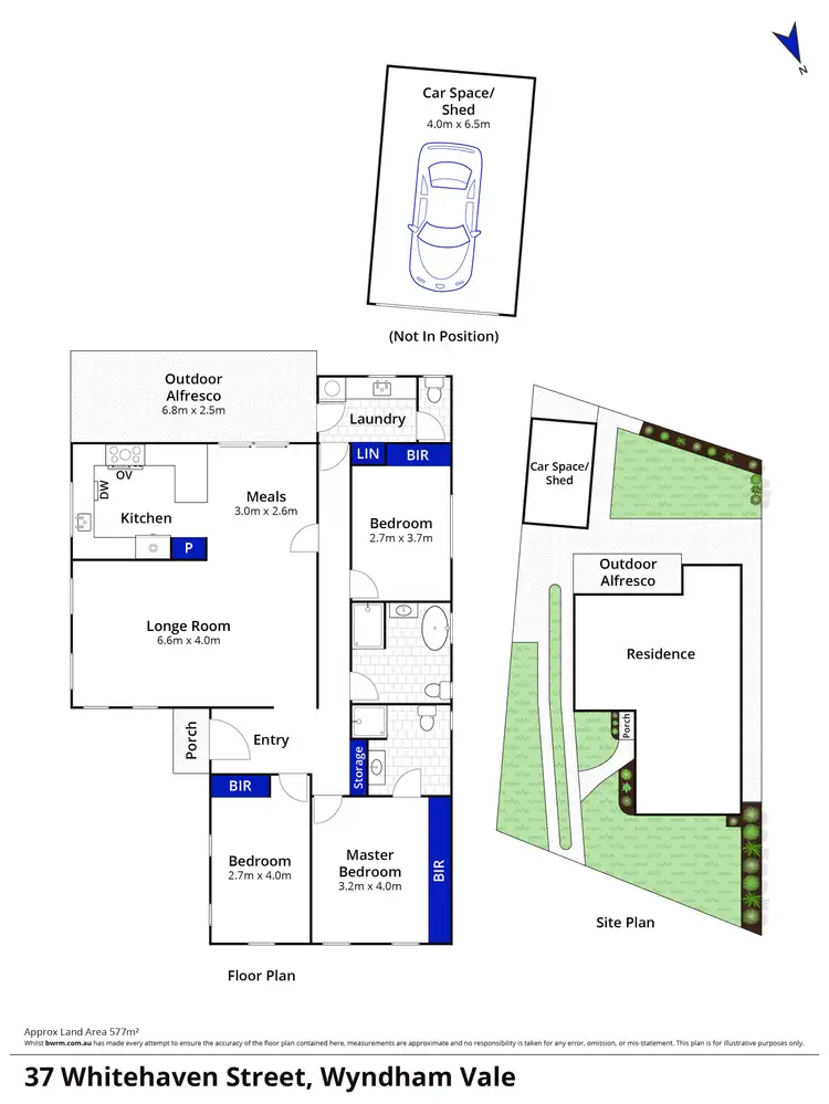Floorplan of Homely house listing, 37 Whitehaven Street, Wyndham Vale VIC 3024