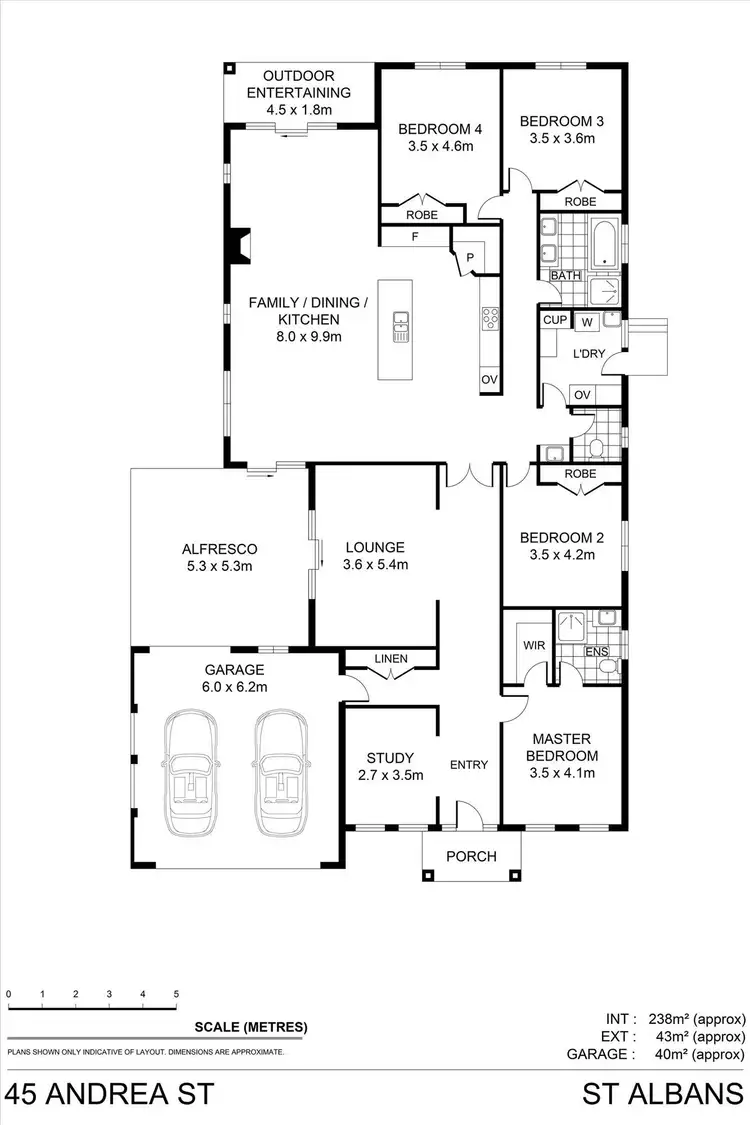 Floorplan of Homely house listing, 45 Andrea Street, St Albans VIC 3021