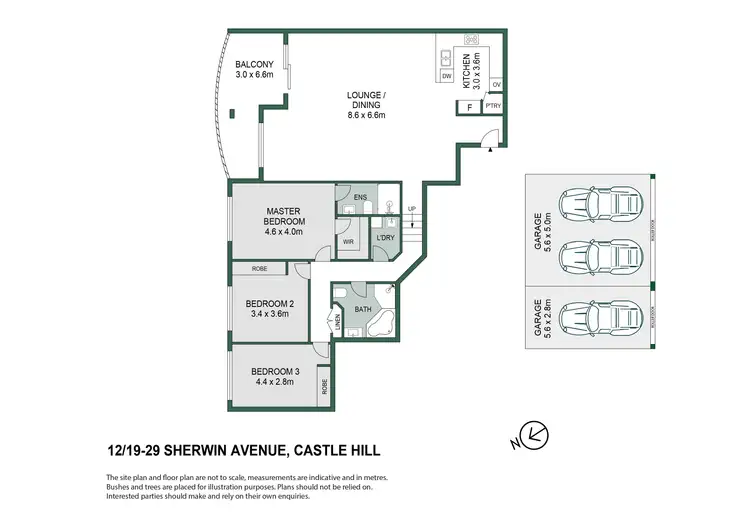 Floorplan of Homely apartment listing, 12/19-29 Sherwin Avenue, Castle Hill NSW 2154
