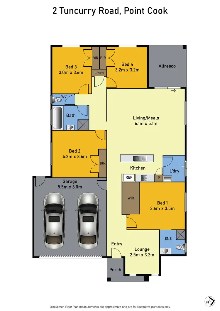 Floorplan of Homely house listing, 2 Tuncurry Road, Point Cook VIC 3030