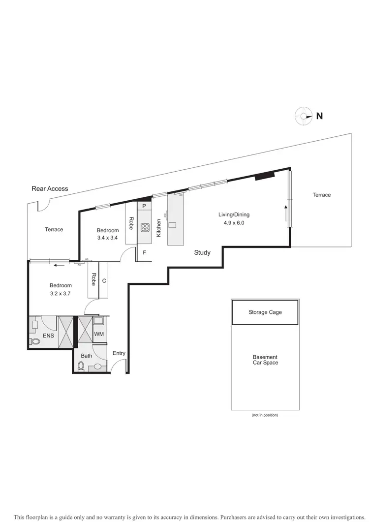 Floorplan of Homely apartment listing, G02/101 Bay Street, Port Melbourne VIC 3207