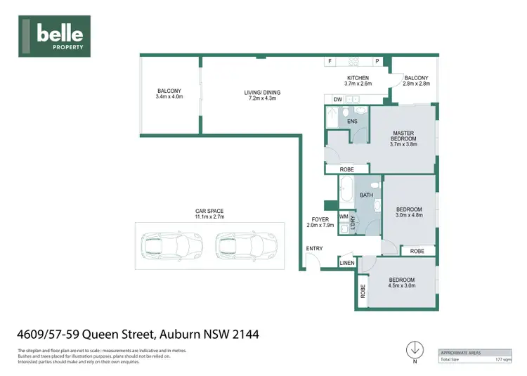 Floorplan of Homely apartment listing, 4609/57-59 Queen Street, Auburn NSW 2144