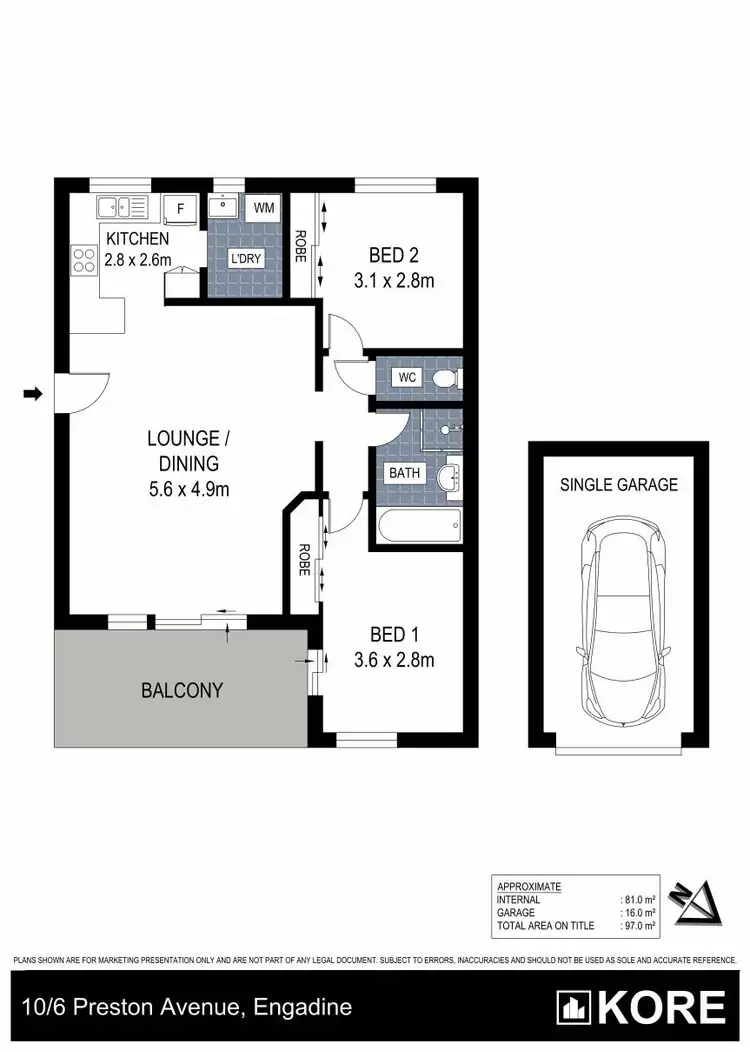 Floorplan of Homely apartment listing, 10/6 Preston Avenue, Engadine NSW 2233