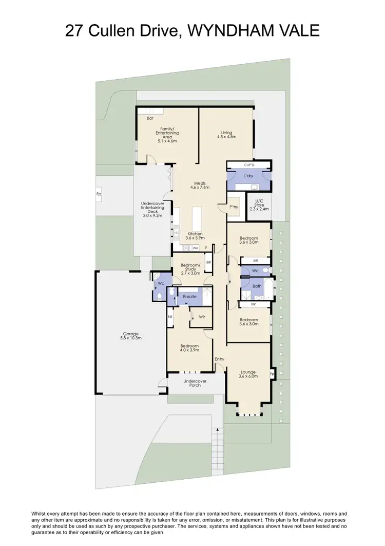 Floorplan of Homely house listing, 27 Cullen Drive, Wyndham Vale VIC 3024