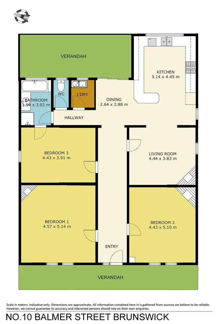 Floorplan of Homely house listing, 10 Balmer Street, Brunswick VIC 3056
