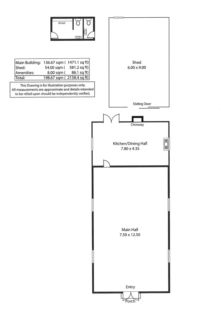 Floorplan of Homely studio listing, 15 Peake Terrace, Coonalpyn SA 5265