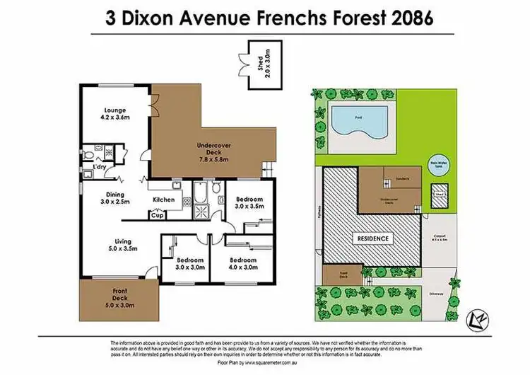 Floorplan of Homely house listing, 3 Dixon Avenue, Frenchs Forest NSW 2086