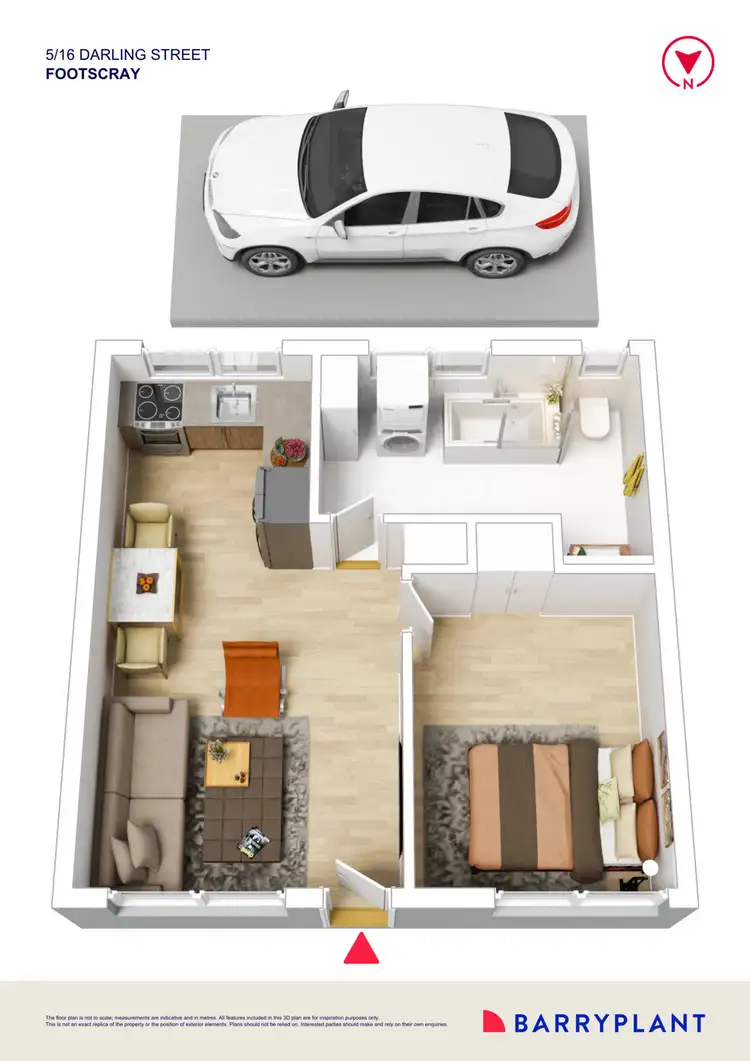 Floorplan of Homely apartment listing, 5/16 Darling Street, Footscray VIC 3011