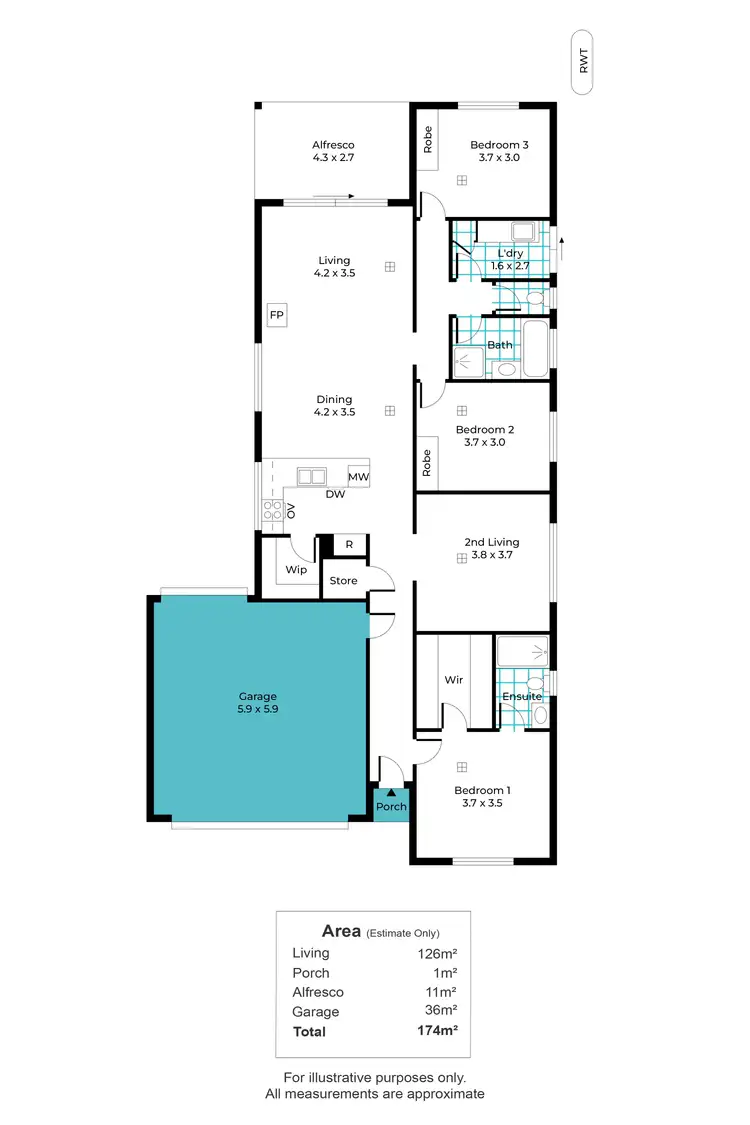 Floorplan of Homely house listing, 59 Amblemead Drive, Mount Barker SA 5251