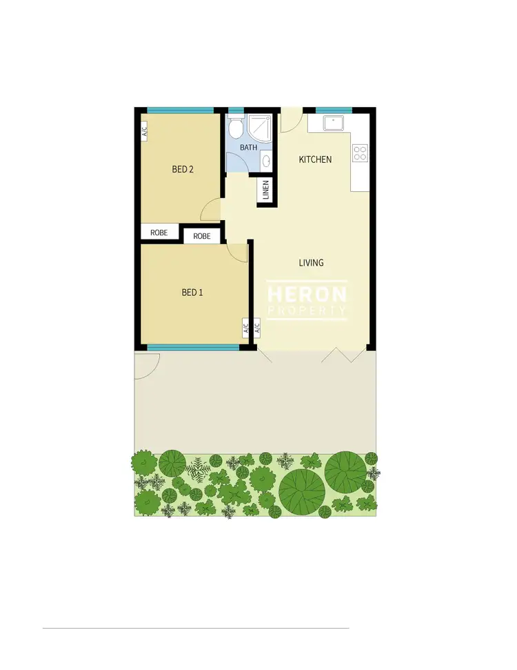 Floorplan of Homely unit listing, 3/25 Kurrajong Crescent, Nightcliff NT 810