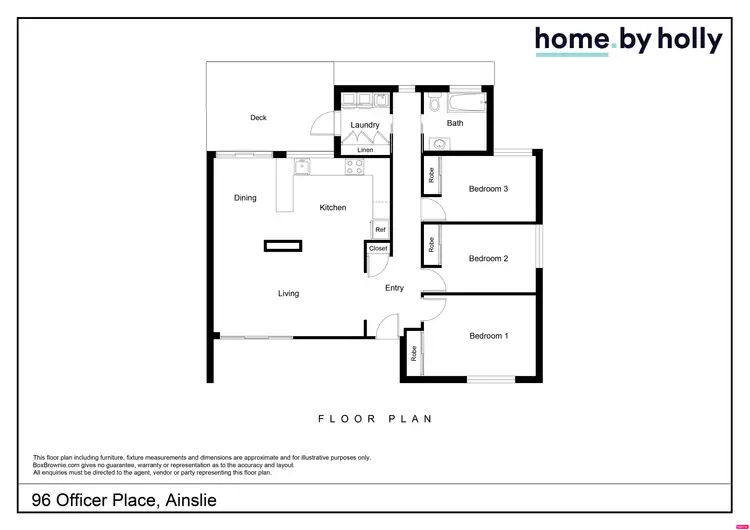 Floorplan of Homely house listing, 96 Officer Place, Ainslie ACT 2602
