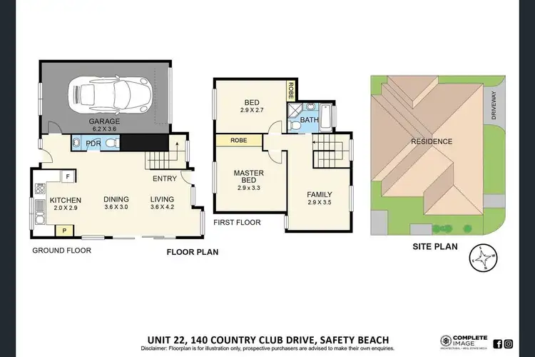 Floorplan of Homely townhouse listing, 22/140 Country Club Drive, Safety Beach VIC 3936