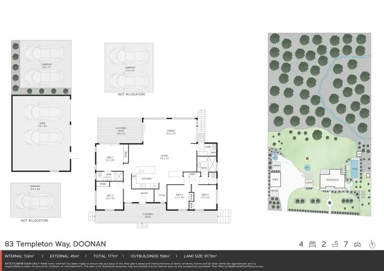 Floorplan of Homely house listing, 83 Templeton Way, Doonan QLD 4562