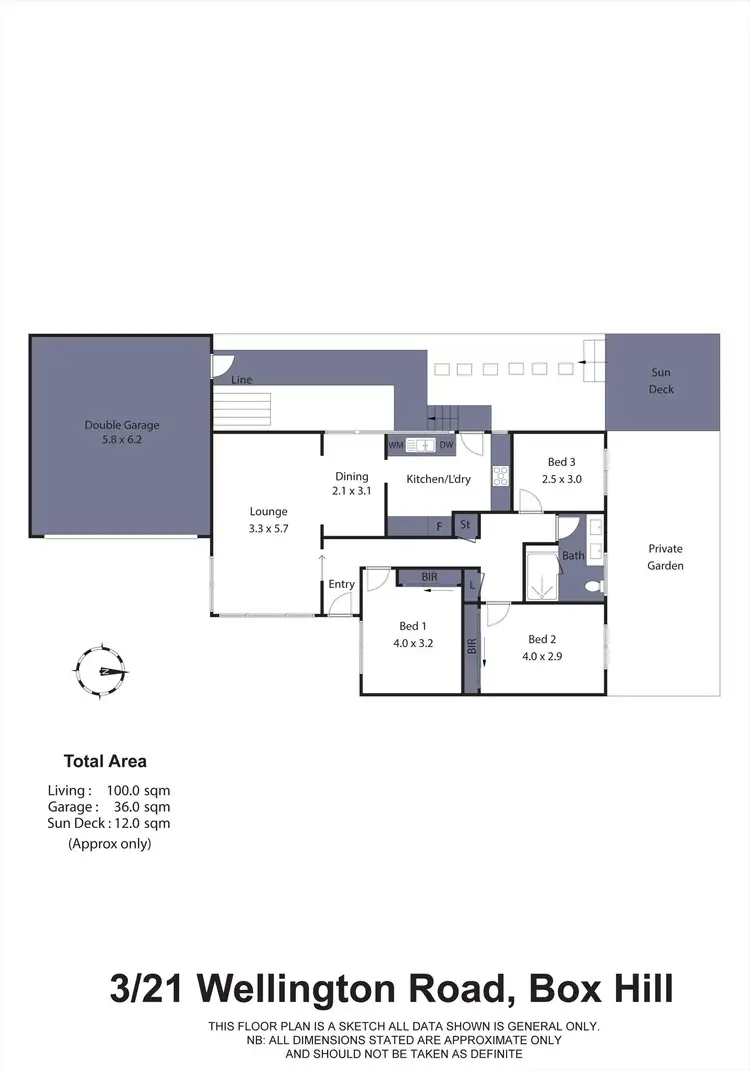 Floorplan of Homely unit listing, 3/21 Wellington Road, Box Hill VIC 3128