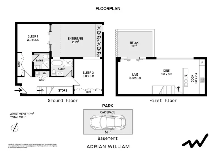Floorplan of Homely apartment listing, 1/1 Goodsell Street, St Peters NSW 2044