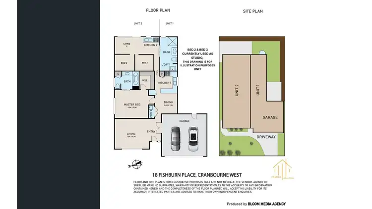 Floorplan of Homely house listing, 18 Fishburn Place, Cranbourne West VIC 3977