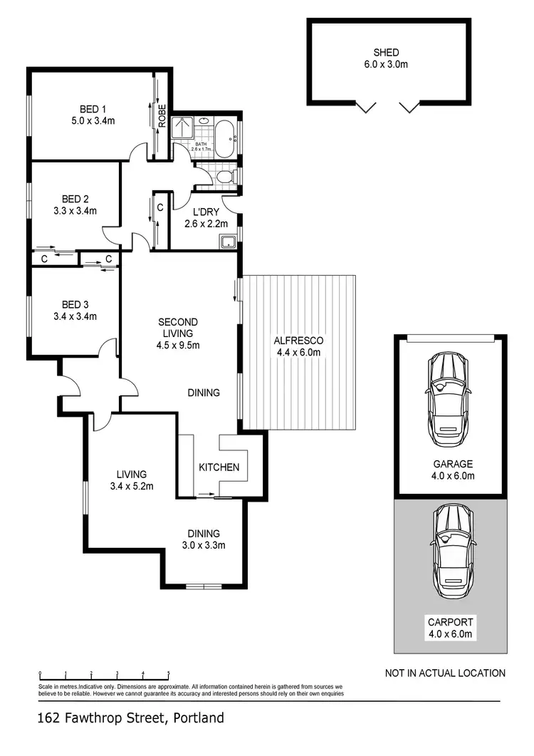 Floorplan of Homely house listing, 162 Fawthrop Street, Portland VIC 3305