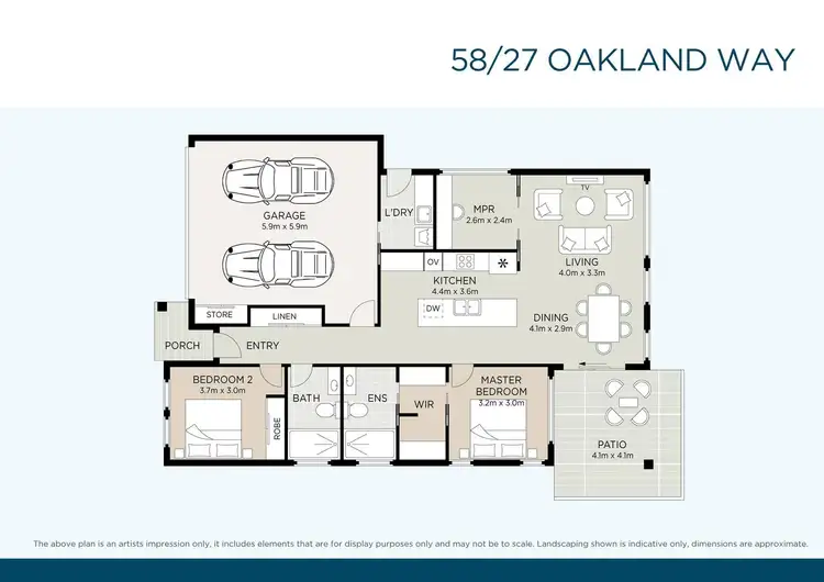 Floorplan of Homely retirement listing, 58/27 Oakland Way, Beaudesert QLD 4285