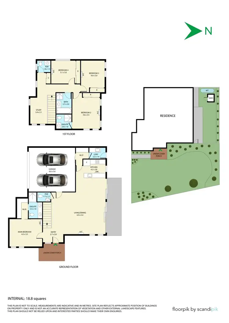 Floorplan of Homely townhouse listing, 1/18 Maple Street, Bayswater VIC 3153
