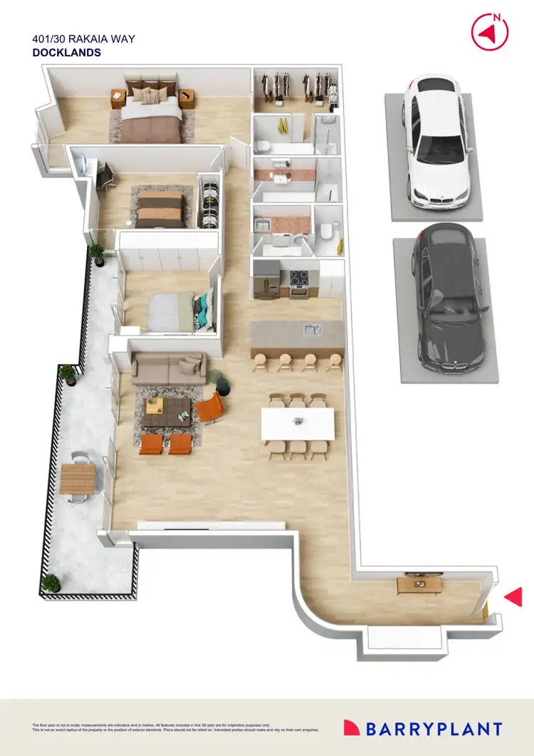 Floorplan of Homely apartment listing, 401/30 Rakaia Way, Docklands VIC 3008