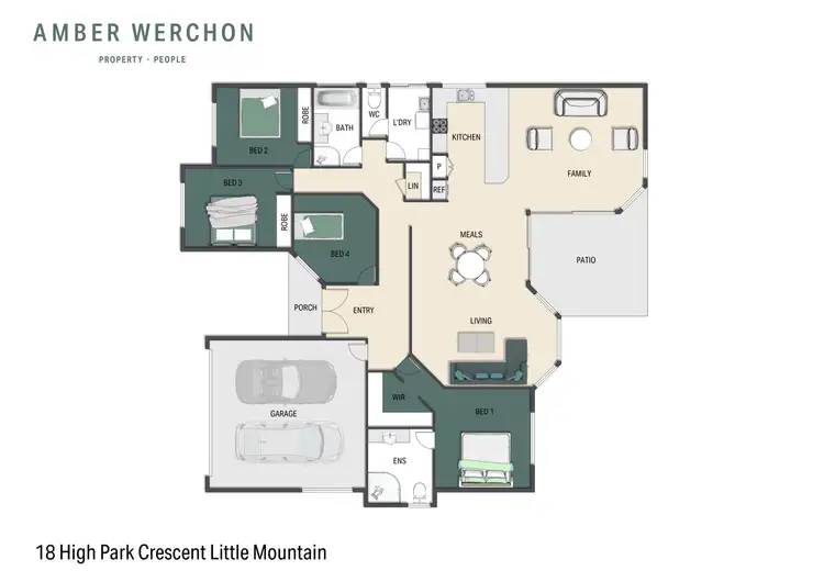 Floorplan of Homely house listing, 18 High Park Crescent, Little Mountain QLD 4551