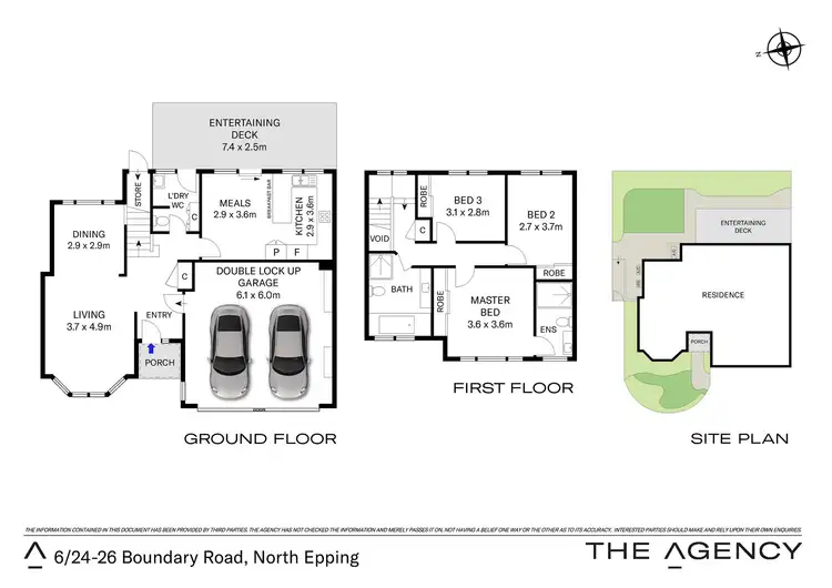 Floorplan of Homely semi-detached listing, 6/24-26 Boundary Road, North Epping NSW 2121