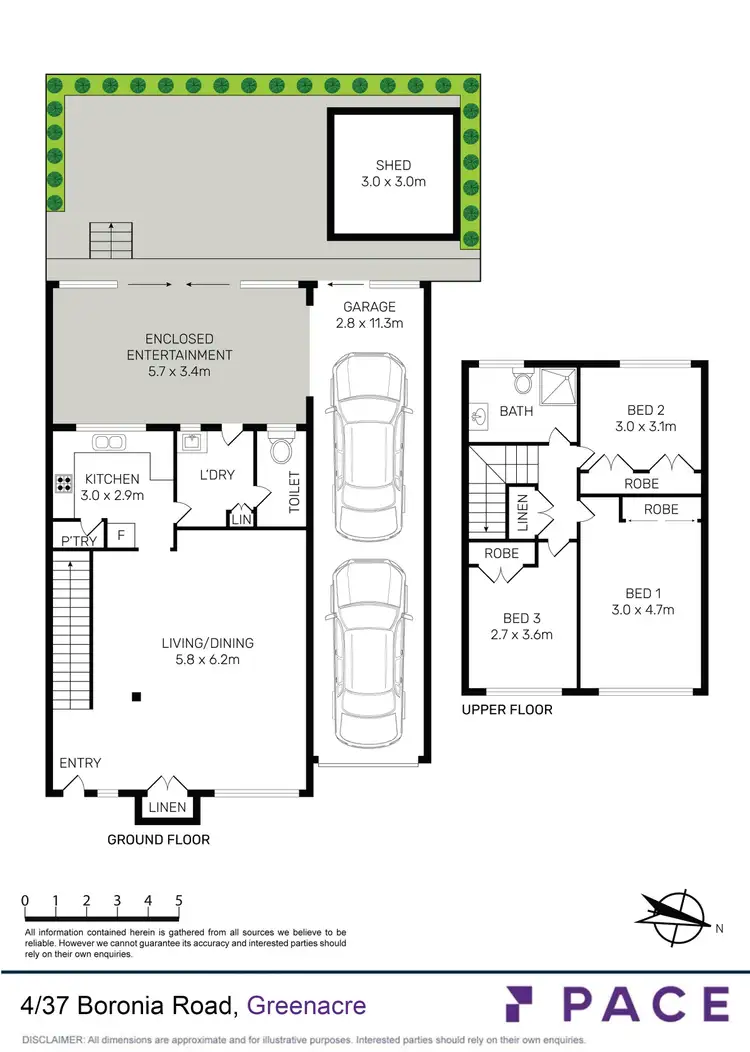 Floorplan of Homely townhouse listing, 4/37 Boronia Road, Greenacre NSW 2190