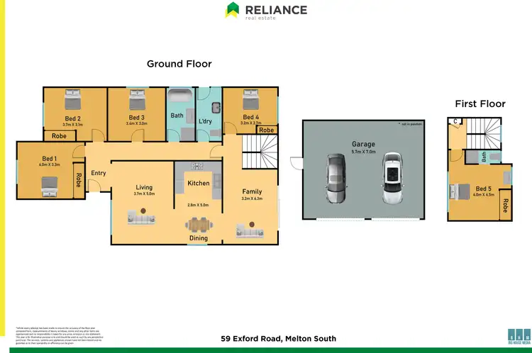 Floorplan of Homely house listing, 59 Exford Road, Melton South VIC 3338